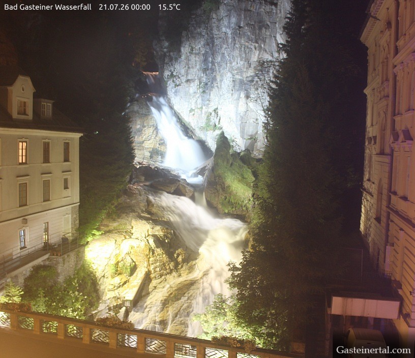 Archived image Webcam Waterfall in Bad Gastein