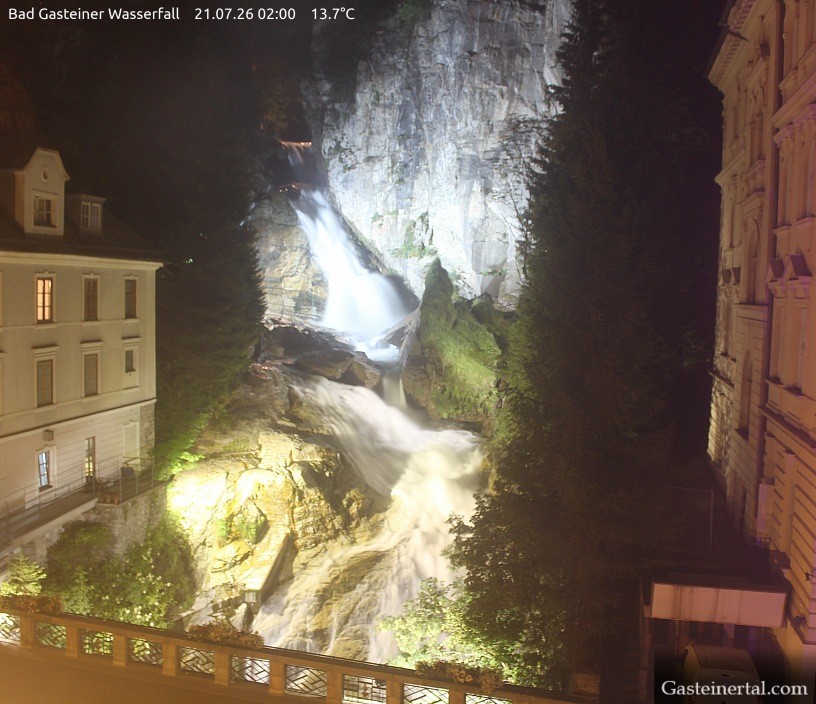 Archived image Webcam Waterfall in Bad Gastein
