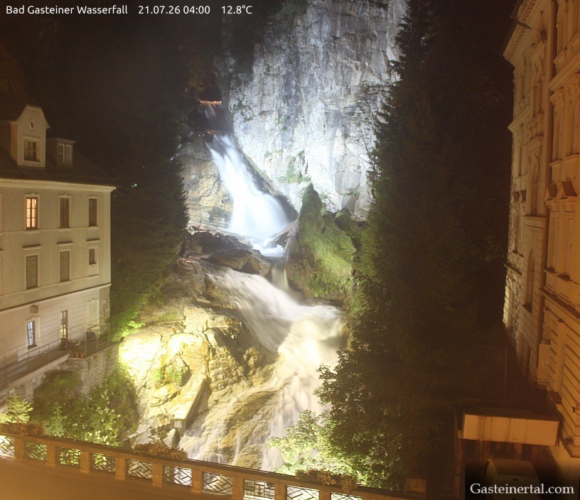 Archived image Webcam Waterfall in Bad Gastein