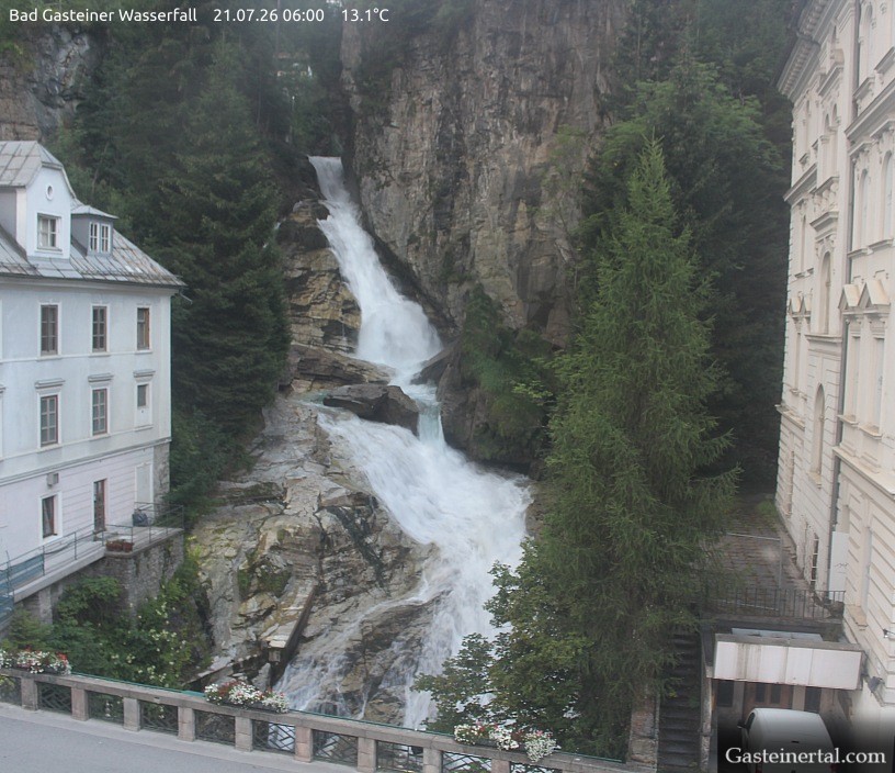 Archived image Webcam Waterfall in Bad Gastein