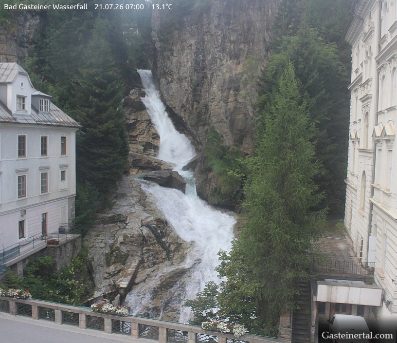 Archived image Webcam Waterfall in Bad Gastein
