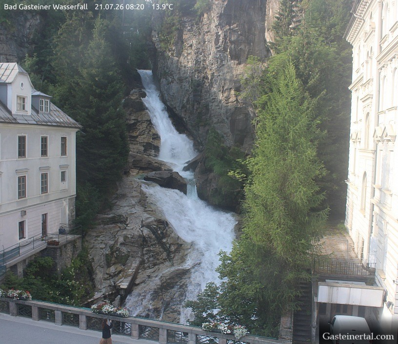 Archived image Webcam Waterfall in Bad Gastein