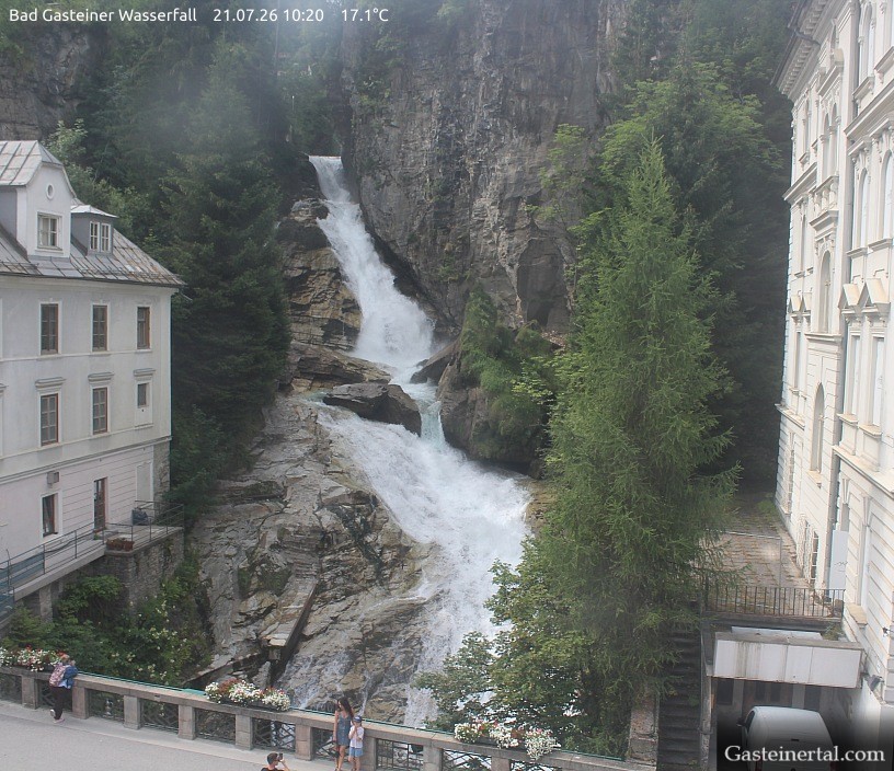 Archived image Webcam Waterfall in Bad Gastein