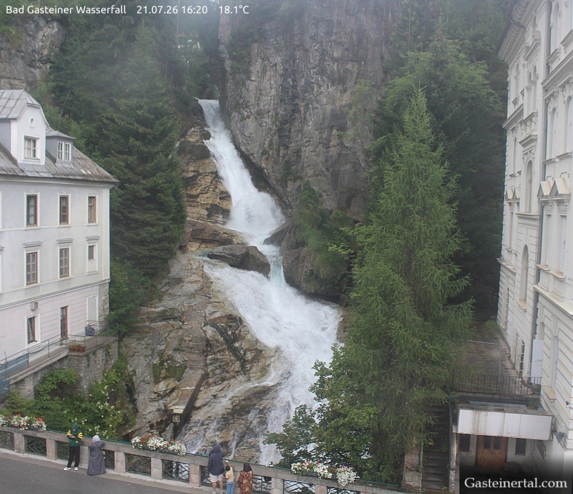 Archived image Webcam Waterfall in Bad Gastein