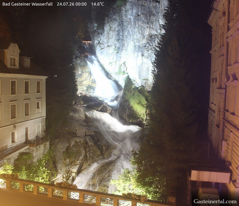 Archived image Webcam Waterfall in Bad Gastein