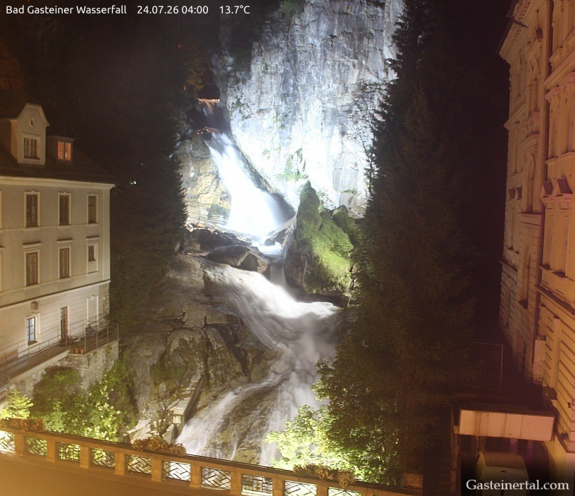 Archived image Webcam Waterfall in Bad Gastein
