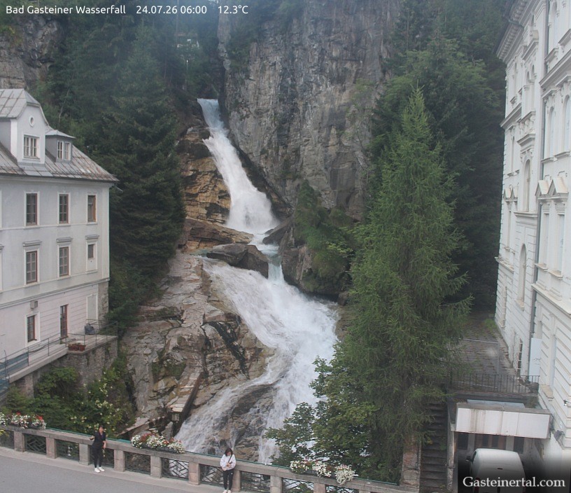 Archived image Webcam Waterfall in Bad Gastein