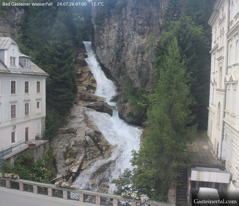 Archived image Webcam Waterfall in Bad Gastein