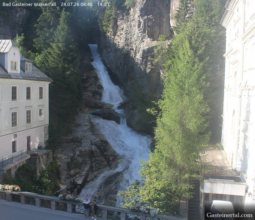 Archived image Webcam Waterfall in Bad Gastein