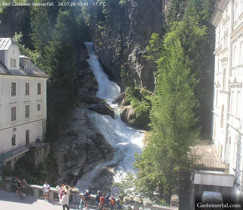 Archived image Webcam Waterfall in Bad Gastein