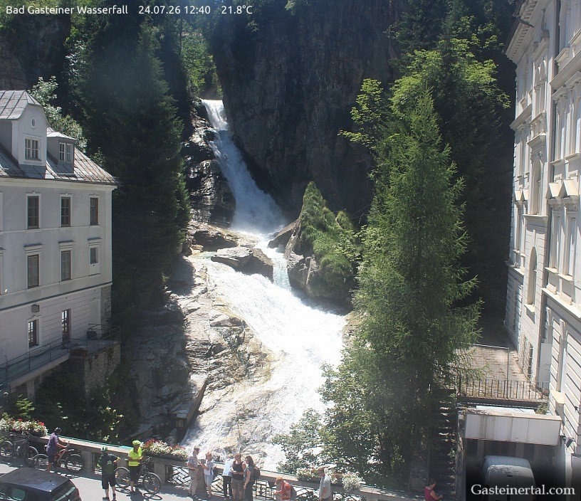 Archived image Webcam Waterfall in Bad Gastein