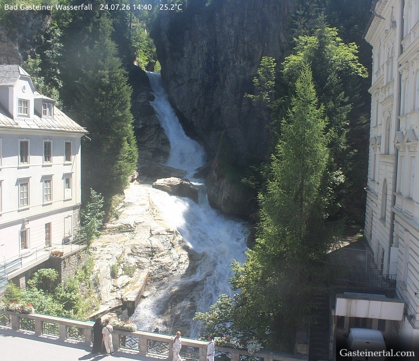 Archived image Webcam Waterfall in Bad Gastein