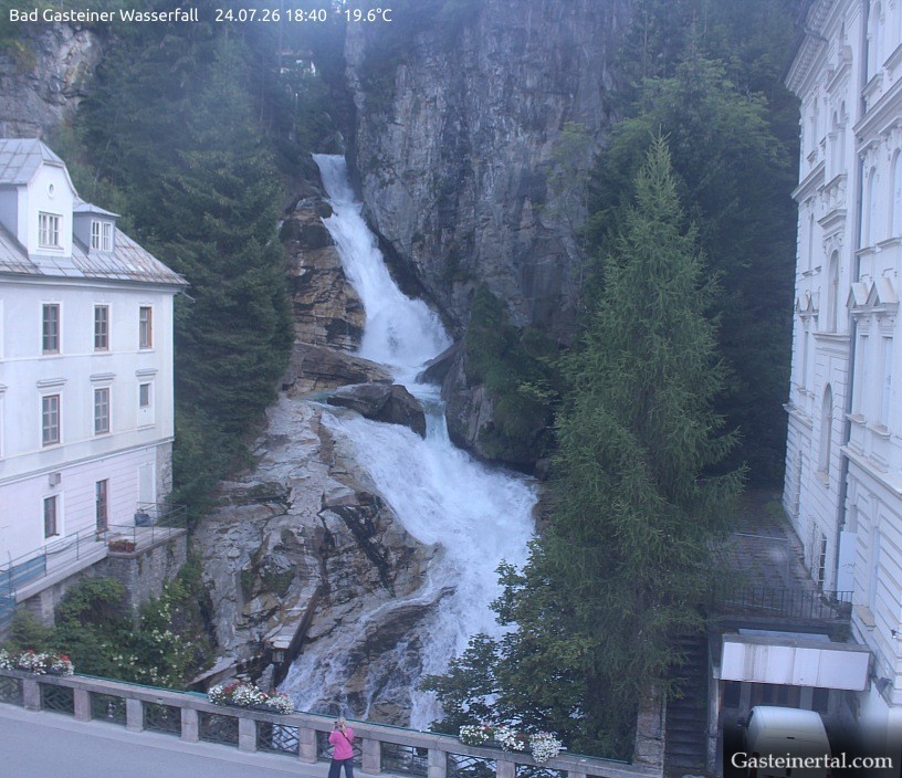 Archived image Webcam Waterfall in Bad Gastein