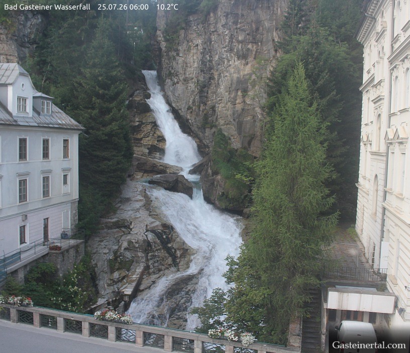 Archiv Foto Webcam Wasserfall in Bad Gastein
