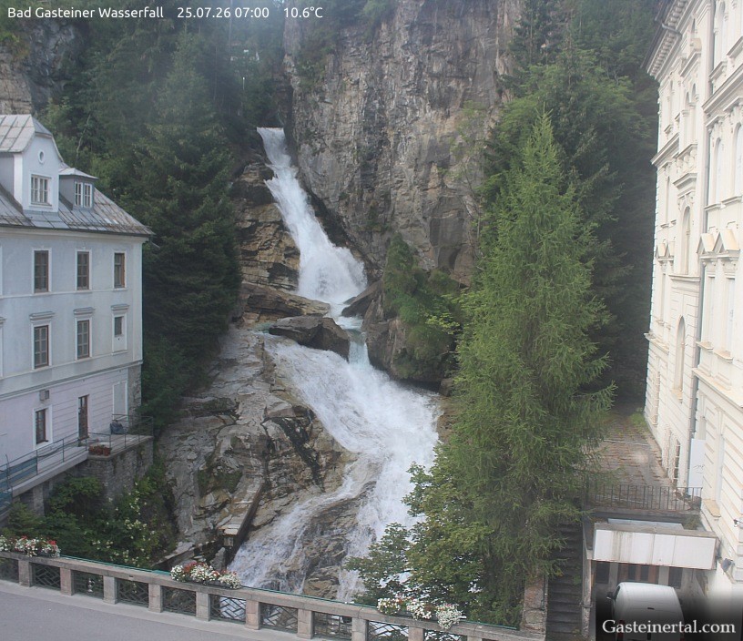 Archiv Foto Webcam Wasserfall in Bad Gastein