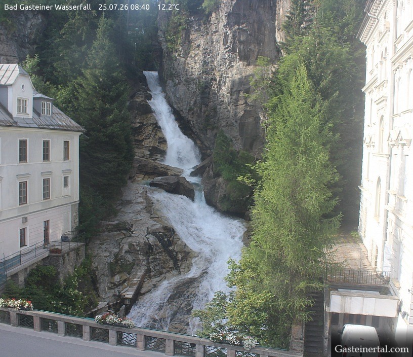 Archiv Foto Webcam Wasserfall in Bad Gastein