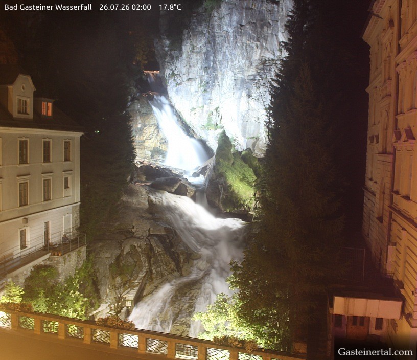 Archived image Webcam Waterfall in Bad Gastein