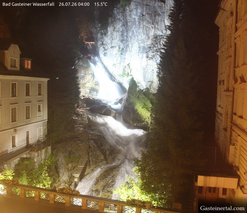 Archived image Webcam Waterfall in Bad Gastein