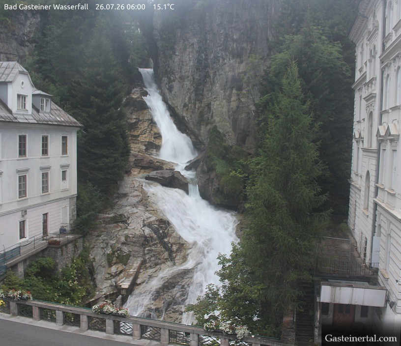 Archived image Webcam Waterfall in Bad Gastein