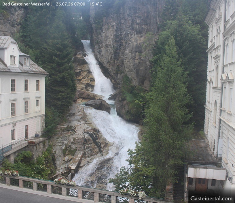 Archived image Webcam Waterfall in Bad Gastein