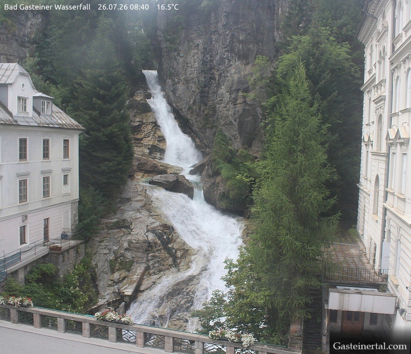 Archived image Webcam Waterfall in Bad Gastein