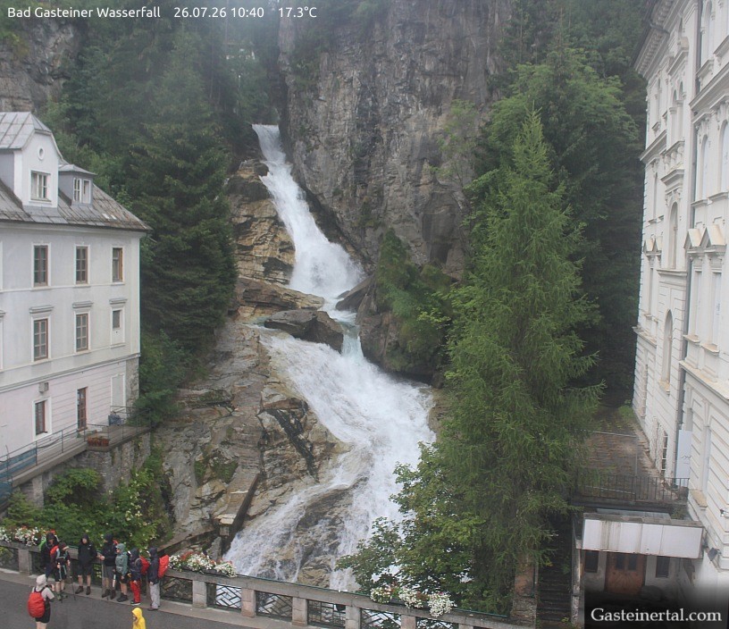 Archived image Webcam Waterfall in Bad Gastein