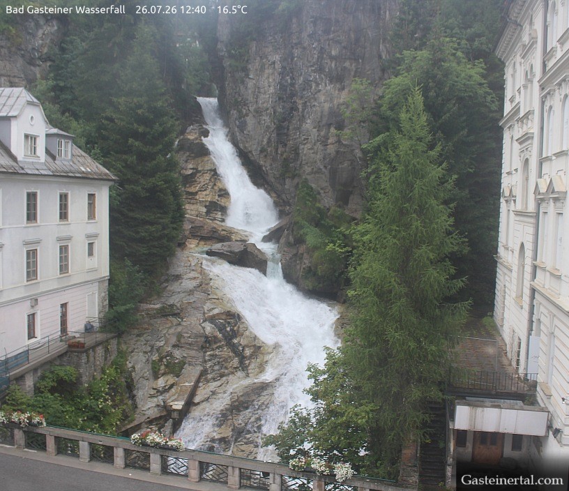 Archived image Webcam Waterfall in Bad Gastein