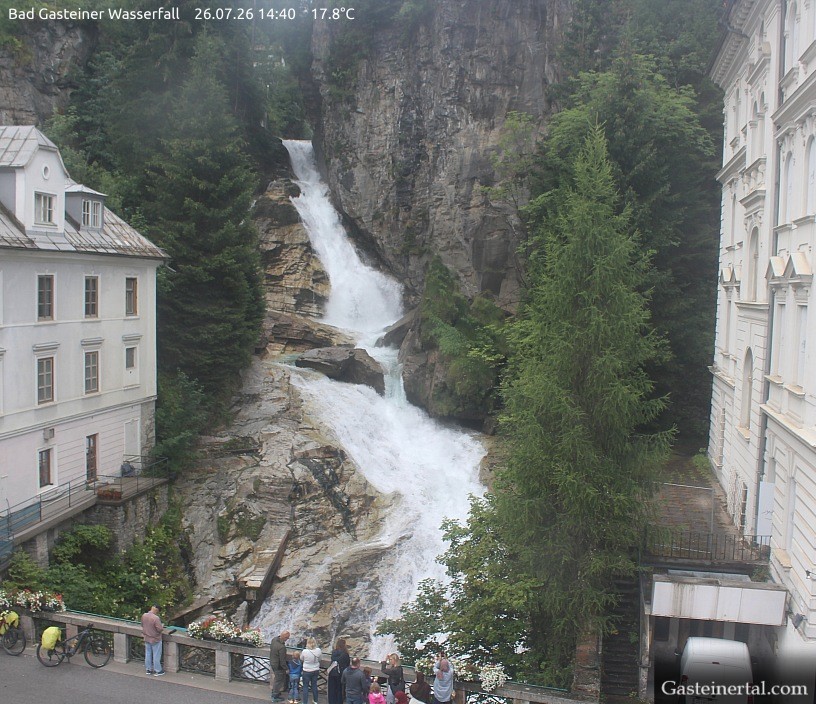 Archived image Webcam Waterfall in Bad Gastein