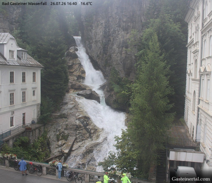 Archived image Webcam Waterfall in Bad Gastein