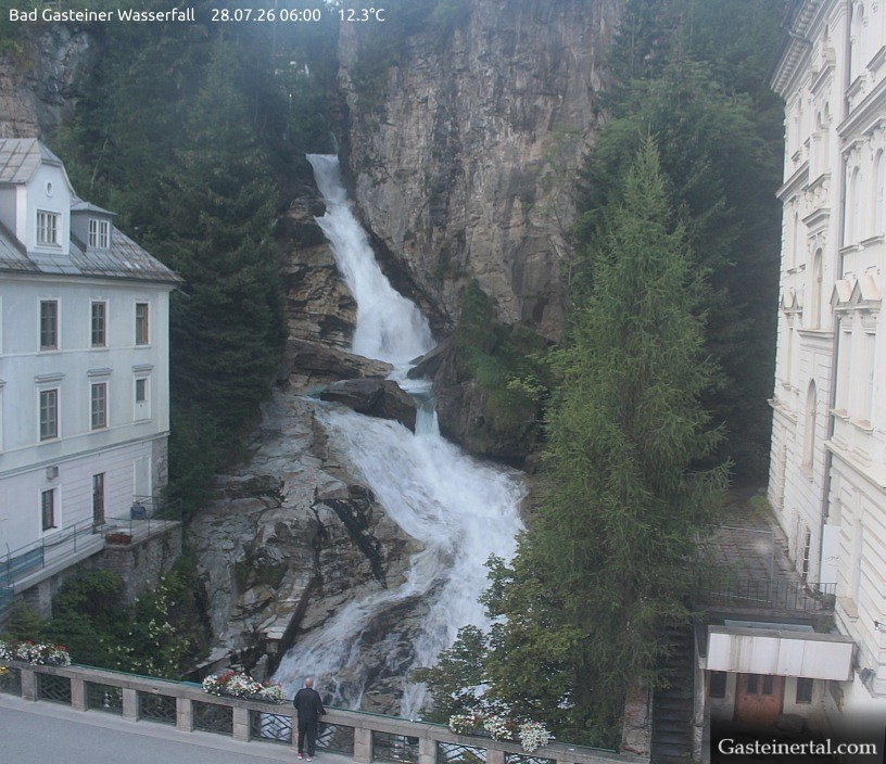 Archiv Foto Webcam Wasserfall in Bad Gastein