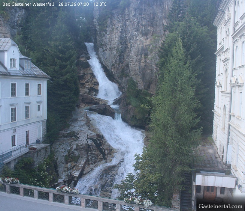 Archiv Foto Webcam Wasserfall in Bad Gastein