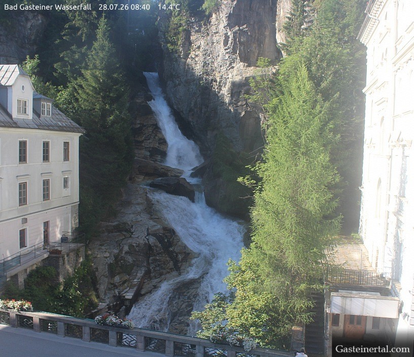 Archiv Foto Webcam Wasserfall in Bad Gastein