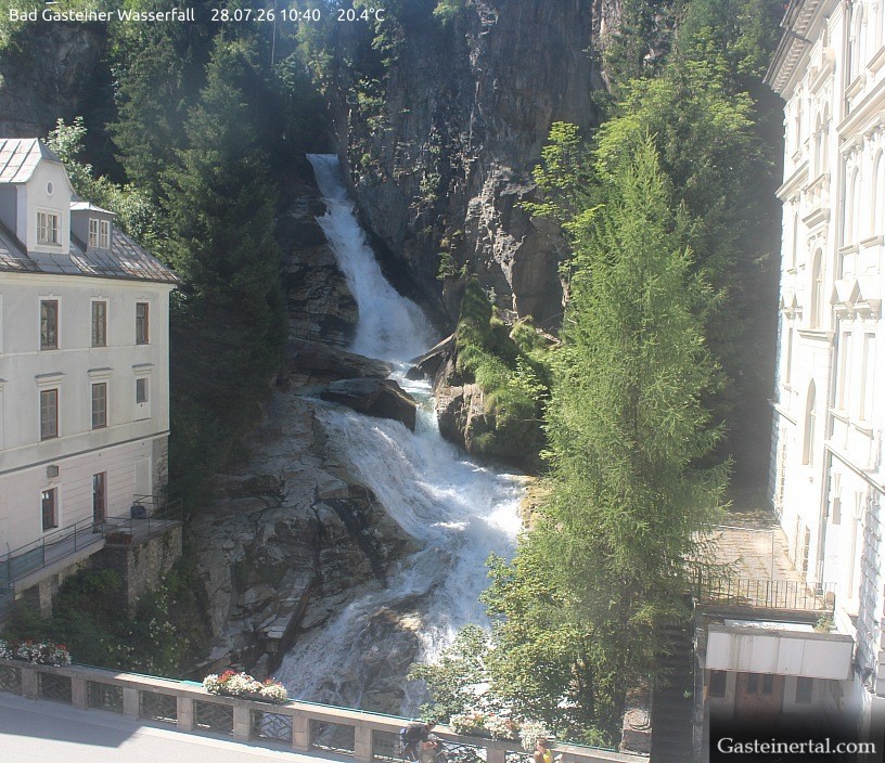 Archiv Foto Webcam Wasserfall in Bad Gastein