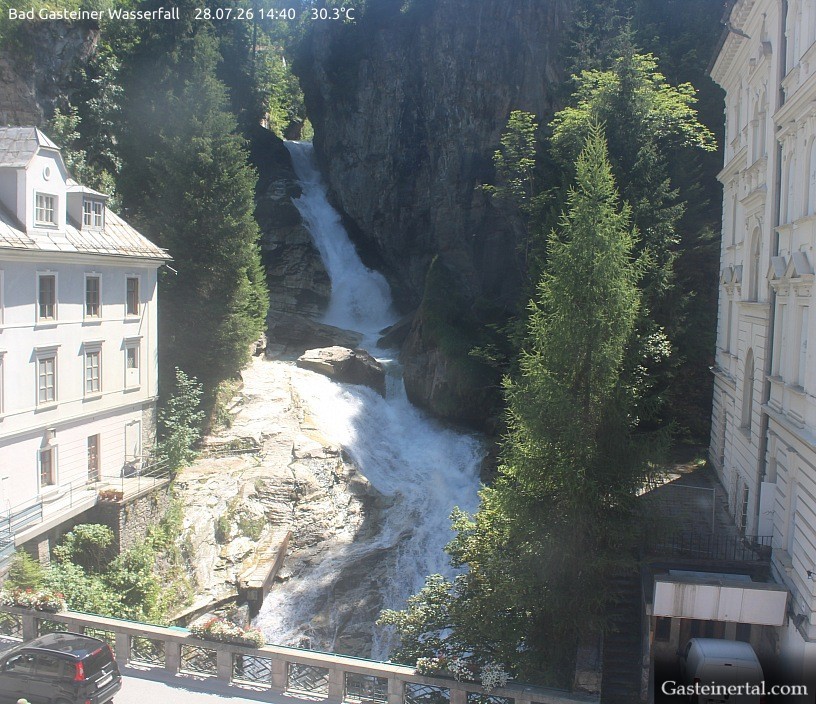 Archiv Foto Webcam Wasserfall in Bad Gastein