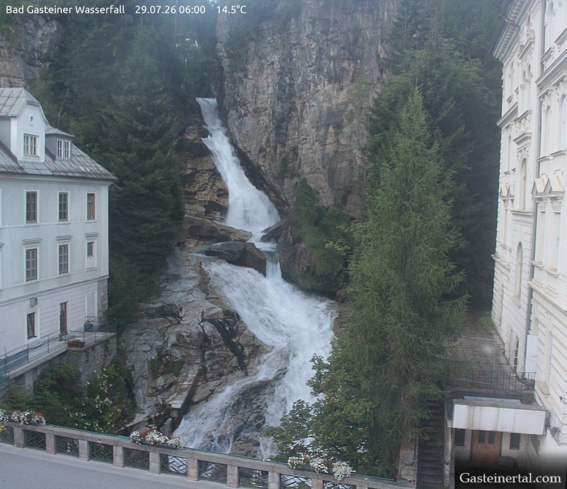 Archiv Foto Webcam Wasserfall in Bad Gastein