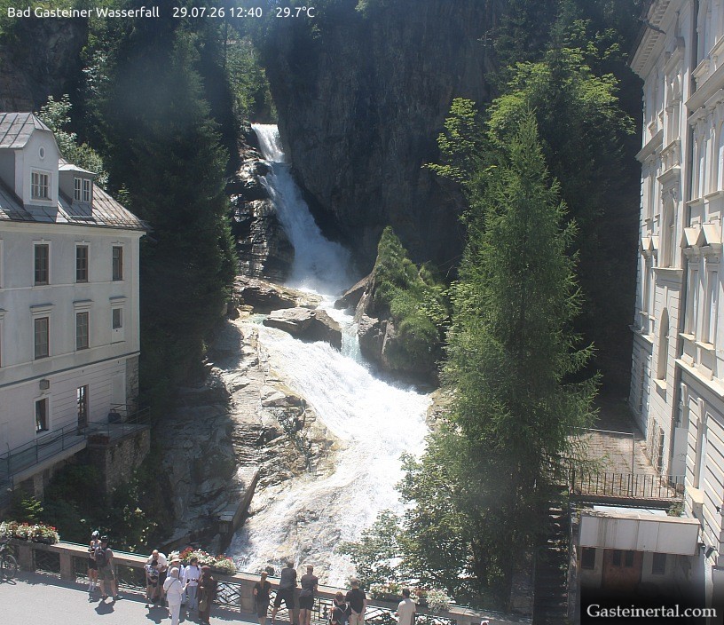 Archiv Foto Webcam Wasserfall in Bad Gastein