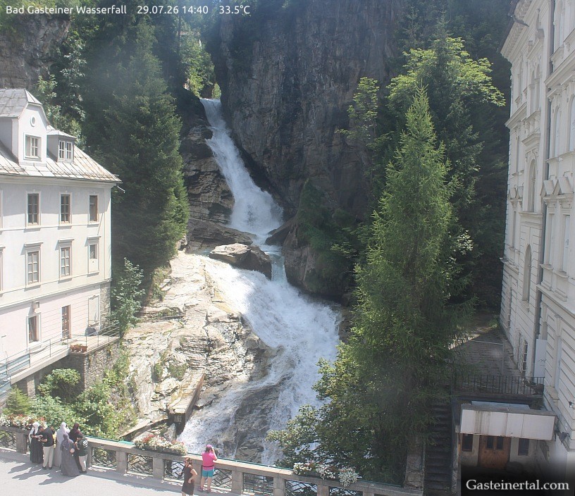 Archiv Foto Webcam Wasserfall in Bad Gastein