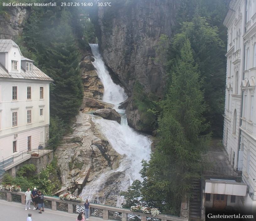 Archiv Foto Webcam Wasserfall in Bad Gastein