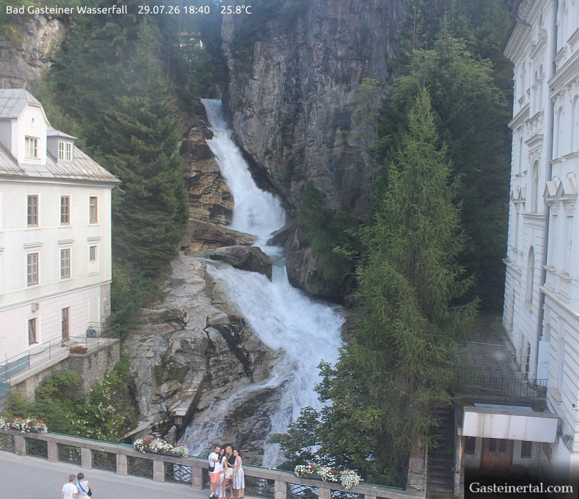 Archiv Foto Webcam Wasserfall in Bad Gastein