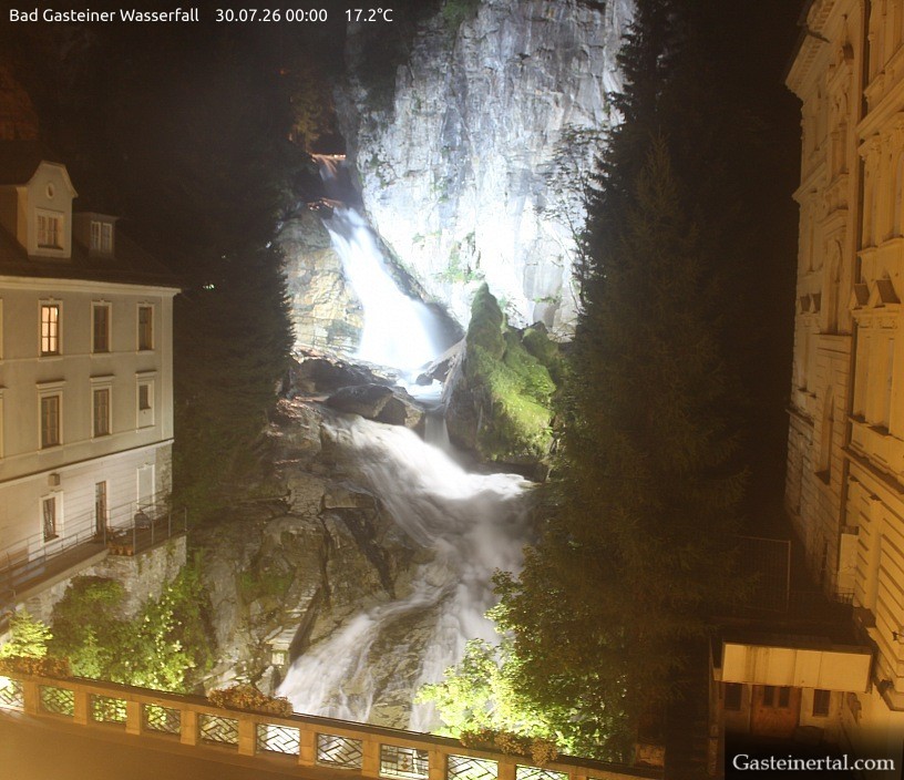 Archived image Webcam Waterfall in Bad Gastein