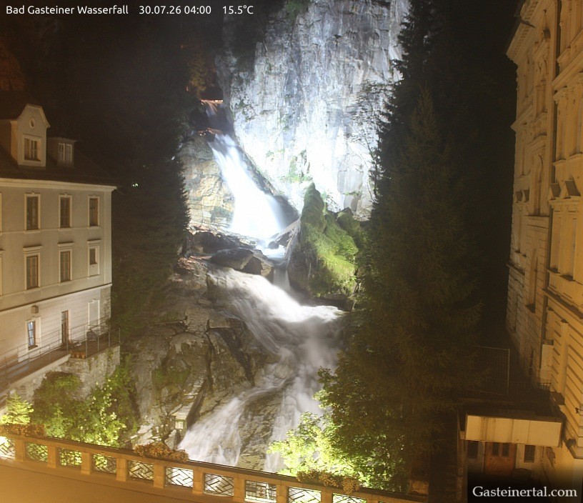 Archived image Webcam Waterfall in Bad Gastein