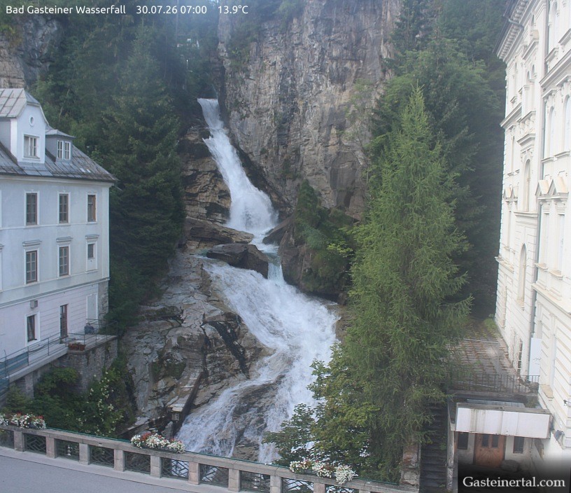 Archived image Webcam Waterfall in Bad Gastein