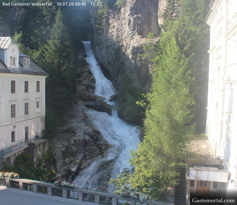 Archived image Webcam Waterfall in Bad Gastein