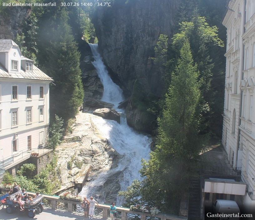 Archived image Webcam Waterfall in Bad Gastein