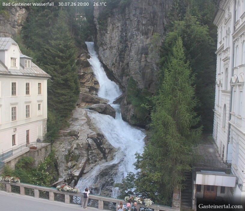 Archived image Webcam Waterfall in Bad Gastein