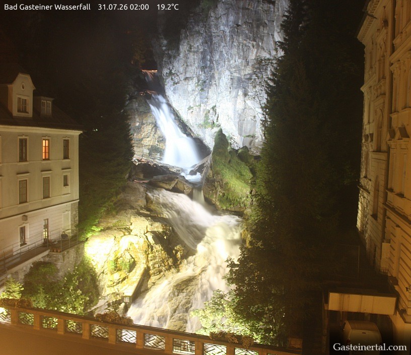 Archiv Foto Webcam Wasserfall in Bad Gastein