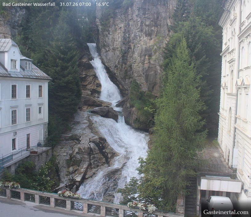 Archiv Foto Webcam Wasserfall in Bad Gastein