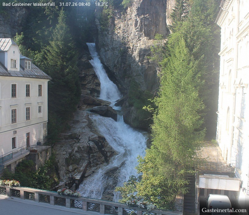 Archiv Foto Webcam Wasserfall in Bad Gastein