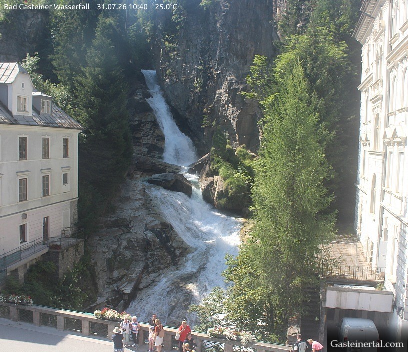 Archiv Foto Webcam Wasserfall in Bad Gastein