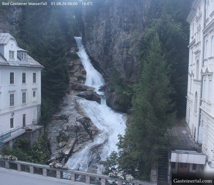 Archiv Foto Webcam Wasserfall in Bad Gastein